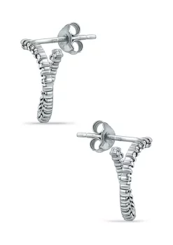 Deals 👏 1/4 ct. t.w. Diamond Hoop Earrings in Gold over Sterling Silver by Belk & Co. 🌟 -DealsBelk & Co. Store Belk 38616