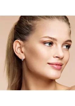 Hot Sale 🤩 5/8 CT TGW OCTagon Sky Blue Topaz Link Drop Earrings in 10k White Gold by Belk & Co. 🎉 -DealsBelk & Co. Store Belk 38659