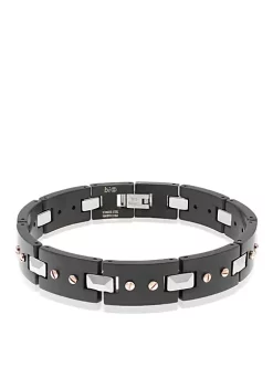 Hot Sale 🛒 Men's Stainless Steel and Tungsten Bracelet by Belk & Co. ✔️