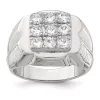 Promo 🔥 Men's Sterling Silver Cubic Zirconia Ring by Belk & Co. ⭐