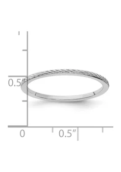 Buy 🛒 10K Gold 1.2mm Twisted Wire Pattern Stackable Band by Belk & Co. 😍 -DealsBelk & Co. Store Belk 38713