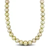 Best Pirce 🎁 12-14MM Graduated Golden South Sea Cultured Pearl Necklace with 14K Yellow Gold Diamond Ball Clasp by Belk & Co. 🥰