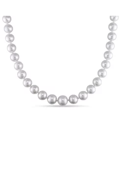 Best reviews of ๐ 9-11 Millimeter South Sea Cultured Pearl Graduated Strand Necklace with 14k Yellow Gold Ball Clasp by Belk & Co. โญ