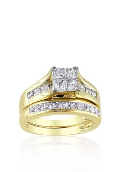 Wholesale 🎉 2 ct. t.w. Diamond Bridal Ring Set in 14k Yellow Gold by Belk & Co. 🥰 -DealsBelk & Co. Store Belk 38780