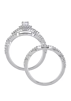 Discount 🤩 2 Piece 1 ct. t.w. Diamond Braided Split Shank Bridal Set in 14k White Gold by Belk & Co. ✔️ -DealsBelk & Co. Store Belk 38783