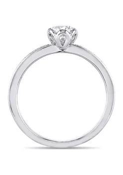 Cheapest 🤩 5/8 CT TW Diamond Floral Engagement Ring with Marquise Design Gallery in 14k White Gold by Belk & Co. 🔥 -DealsBelk & Co. Store Belk 38788