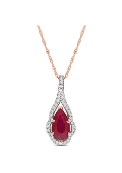 Discount ๐ 1.65 ct. t.g.w. Ruby and 1/4 ct. t.w. Diamond Halo Pendant with Chain in 14K Rose Gold by Belk & Co. ๐ 7 Discount ๐ 1.65 ct. t.g.w. Ruby and 1/4 ct. t.w. Diamond Halo Pendant with Chain in 14K Rose Gold by Belk & Co. ๐ -DealsBelk & Co. Store Belk 38795