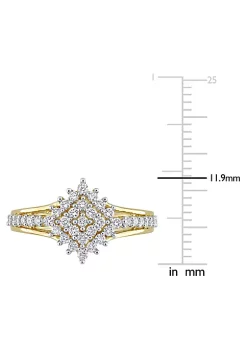Cheapest 😉 1/2 ct. t.w. Diamond Cluster Ring in 14K Yellow Gold by Belk & Co. ⌛ 7 Cheapest 😉 1/2 ct. t.w. Diamond Cluster Ring in 14K Yellow Gold by Belk & Co. ⌛ -DealsBelk & Co. Store Belk 38806