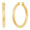 Cheap ❤️ Hoop Earrings in 14k Yellow Gold by Belk & Co. 😀