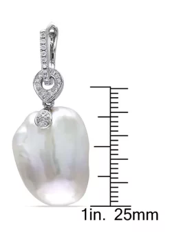 Buy 🔥 1/3 CT Diamond TW 14-14.5mm White Freshwater Cultured Pearl Fashion Post Earrings in 14k White Gold GH SI by Belk & Co. ❤️ 8 Buy 🔥 1/3 CT Diamond TW 14-14.5mm White Freshwater Cultured Pearl Fashion Post Earrings in 14k White Gold GH SI by Belk & Co. ❤️ -DealsBelk & Co. Store Belk 38870
