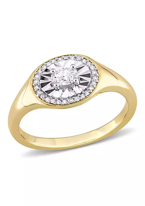 Flash Sale ๐ 1/4 ct. t.w. Oval and Round-Cut Diamond Ring in 14K Yellow Gold by Belk & Co. ๐คฉ 1 Flash Sale ๐ 1/4 ct. t.w. Oval and Round-Cut Diamond Ring in 14K Yellow Gold by Belk & Co. ๐คฉ