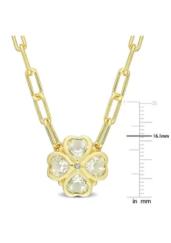 Promo 🧨 3 ct. t.g.w. Green Quartz and Diamond Accent Floral Heart Link Necklace in Yellow Plated Sterling Silver by Belk & Co. 🧨 7 Promo 🧨 3 ct. t.g.w. Green Quartz and Diamond Accent Floral Heart Link Necklace in Yellow Plated Sterling Silver by Belk & Co. 🧨 -DealsBelk & Co. Store Belk 38994