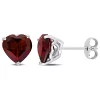 Coupon ✔️ 3.88 CT TGW Garnet Post Earrings Silver by Belk & Co. ⌛