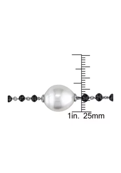 Top 10 ✔️ 6 CT TDW Black Diamond Beads and 9.5-12mm South Sea Pearl Station Necklace with Lobster Clasp by Belk & Co. 🧨 -DealsBelk & Co. Store Belk 39091