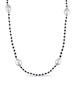 Top 10 ✔️ 6 CT TDW Black Diamond Beads and 9.5-12mm South Sea Pearl Station Necklace with Lobster Clasp by Belk & Co. 🧨 -DealsBelk & Co. Store Belk 39092