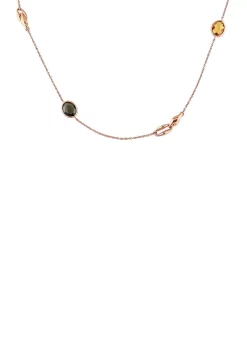 Flash Sale ๐ 11.18 ct. t.w. Multi Gemstone Station Necklace in 18K Rose Gold by Belk & Co. ๐ 7 Flash Sale ๐ 11.18 ct. t.w. Multi Gemstone Station Necklace in 18K Rose Gold by Belk & Co. ๐ -DealsBelk & Co. Store Belk 39112