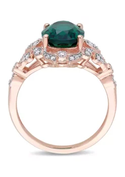 Discount ๐ฅฐ 3.33 ct. t.w. Created Emerald and 1/5 ct. t.w. Diamond Vintage Cocktail Ring in 10K Rose Gold by Belk & Co. โ 8 Discount ๐ฅฐ 3.33 ct. t.w. Created Emerald and 1/5 ct. t.w. Diamond Vintage Cocktail Ring in 10K Rose Gold by Belk & Co. โ -DealsBelk & Co. Store Belk 3912