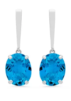 Hot Sale ✨ 6 ct. t.w. Swiss Blue Topaz Drop Earrings by Belk & Co. 😀 -DealsBelk & Co. Store Belk 39209