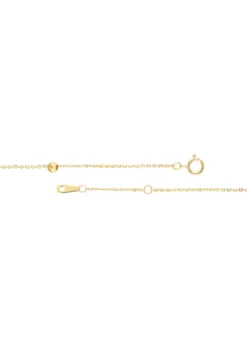 Promo 🤩 Tincup Beads Anklet in 10K Yellow Gold by Belk & Co. ✔️ -DealsBelk & Co. Store Belk 3921