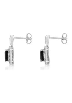 Cheap 🎁 1.6 ct. t.w. Black Onyx and 3/8 ct. t.w. White Topaz Earrings in Sterling Silver by Belk & Co. 🎁 -DealsBelk & Co. Store Belk 39212