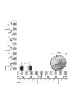 Cheap 🎁 1.6 ct. t.w. Black Onyx and 3/8 ct. t.w. White Topaz Earrings in Sterling Silver by Belk & Co. 🎁 -DealsBelk & Co. Store Belk 39213