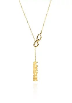 Best Sale 👏 14k Yellow Gold Infinity Forever Necklace by Belk & Co. 😀