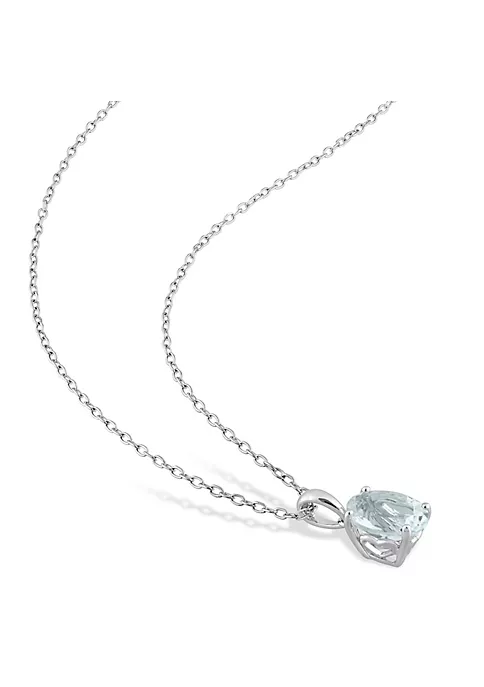 Best Pirce ๐ 2-Piece Set of 4.4 ct. t.g.w. Aquamarine Earrings and Pendant with Chain in Sterling Silver by Belk & Co. ๐คฉ 4 Best Pirce ๐ 2-Piece Set of 4.4 ct. t.g.w. Aquamarine Earrings and Pendant with Chain in Sterling Silver by Belk & Co. ๐คฉ - Image 4