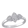 Brand new 🎁 Diamond Marquise and Heart Shaped Cluster Ring in Sterling Silver by Belk & Co. 🔥
