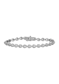 Cheapest 🔥 1/10 ct. t.w. Diamond Bracelet in Sterling Silver by Belk & Co. ⭐ -DealsBelk & Co. Store Belk 3926