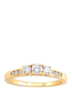 Discount ❤️ 1/10 ct. t.w. Diamond Ring in 14K Yellow Gold by Belk & Co. 🛒 -DealsBelk & Co. Store Belk 39266