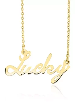 Buy ⌛ 10k Yellow Gold Lucky Necklace by Belk & Co. ⌛