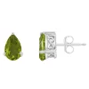 Best reviews of 😉 Sterling Silver 8x5mm Pear Shape Peridot Stud Earrings by Belk & Co. 🔔