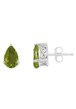 Best reviews of 😉 Sterling Silver 8x5mm Pear Shape Peridot Stud Earrings by Belk & Co. 🔔 -DealsBelk & Co. Store Belk 39317