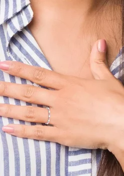 Wholesale 🎁 Sterling Silver Stackable Expressions Pink and White Enamel Heart Ring by Belk & Co. 🎁 -DealsBelk & Co. Store Belk 39336