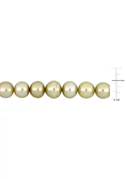 New ✔️ 13-15MM Graduated Golden South Sea Cultured Pearl Necklace with 14K Yellow Gold Diamond Ball Clasp by Belk & Co. ❤️ -DealsBelk & Co. Store Belk 39340