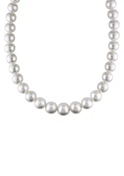 Best deal 😀 10-12 Millimeter South Sea Cultured Pearl Graduated Strand Necklace with 14k Yellow Gold Clasp by Belk & Co. 👏 -DealsBelk & Co. Store Belk 39350
