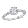 Wholesale 💯 3/4 ct. t.w. Diamond Cushion Cut Halo Engagement Ring in 14k White Gold by Belk & Co. 👍