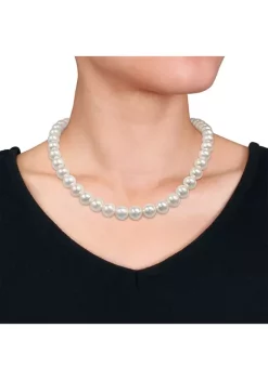 Flash Sale 😀 10 -12 MM South Sea Pearl Strand Necklace with 14k White Gold Clasp by Belk & Co. 🌟 -DealsBelk & Co. Store Belk 39363