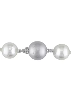 Flash Sale 😀 10 -12 MM South Sea Pearl Strand Necklace with 14k White Gold Clasp by Belk & Co. 🌟 -DealsBelk & Co. Store Belk 39365