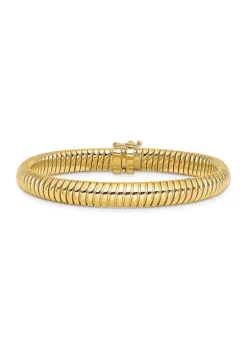 Best Pirce 😍 14K Two Tone Polished 7.25mm Domed Bracelet by Belk & Co. 🔔 -DealsBelk & Co. Store Belk 39374