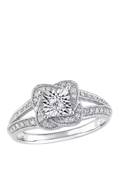 Best deal 🌟 1/5 ct. t.w. Diamond Vintage Split Shank Ring by Belk & Co. ⌛
