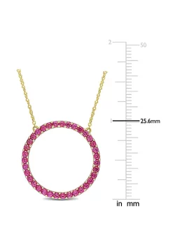 New ๐ Lab Created 1.75 ct. t.g.w. Created Ruby Open Circle Pendant with Chain in 10K Yellow Gold by Belk & Co. ๐งจ 6 New ๐ Lab Created 1.75 ct. t.g.w. Created Ruby Open Circle Pendant with Chain in 10K Yellow Gold by Belk & Co. ๐งจ -DealsBelk & Co. Store Belk 39478