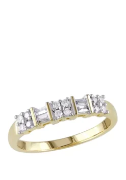 Cheap ๐ฏ 1/4 ct. t.w. Baguette and Round Diamond Anniversary Band in 10k Yellow Gold by Belk & Co. โ 7 Cheap ๐ฏ 1/4 ct. t.w. Baguette and Round Diamond Anniversary Band in 10k Yellow Gold by Belk & Co. โ -DealsBelk & Co. Store Belk 3950