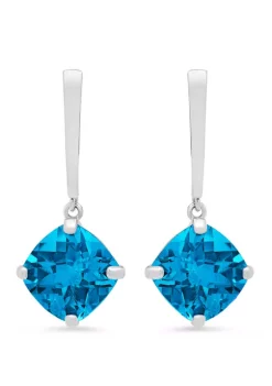 Best Sale ⭐ 4.2 ct. t.w. Swiss Blue Topaz Drop Earrings by Belk & Co. 🎁 -DealsBelk & Co. Store Belk 39507