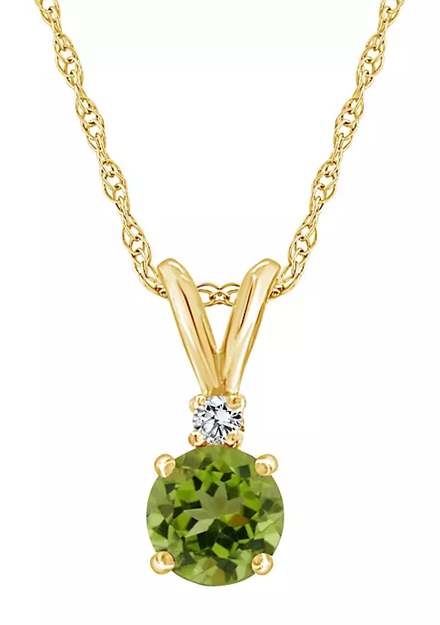 Coupon ๐ 14K Gold 5mm Round Peridot Diamond Accent Pendant by Belk & Co. ๐ 5 Coupon ๐ 14K Gold 5mm Round Peridot Diamond Accent Pendant by Belk & Co. ๐ - Image 5