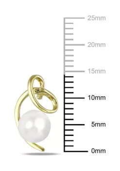 Wholesale 💯 Cultured Freshwater Pearl Twist Earrings in 10k Yellow Gold by Belk & Co. 🔔 -DealsBelk & Co. Store Belk 39570