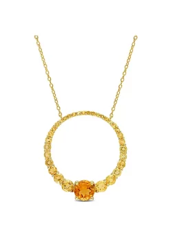 Outlet 🌟 3.24 ct. t.g.w. Citrine and Madeira Citrine Graduated Open Circle Pendant with Chain in 18K Yellow Gold Plated Sterling Silver by Belk & Co. 👍 11 Outlet 🌟 3.24 ct. t.g.w. Citrine and Madeira Citrine Graduated Open Circle Pendant with Chain in 18K Yellow Gold Plated Sterling Silver by Belk & Co. 👍 -DealsBelk & Co. Store Belk 39588