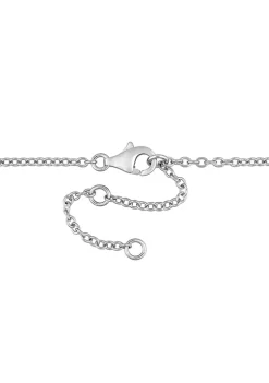 Best reviews of ⭐ Baguette Cut African Amethyst and White Sapphire Halo Necklace in Sterling Silver by Belk & Co. 🔔 -DealsBelk & Co. Store Belk 39596