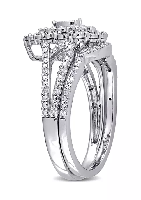 Cheapest ๐งจ 1/4 ct. t.w. Diamond Vintage Engagement Ring Set in Sterling Silver by Belk & Co. ๐ฏ 2 Cheapest ๐งจ 1/4 ct. t.w. Diamond Vintage Engagement Ring Set in Sterling Silver by Belk & Co. ๐ฏ - Image 2