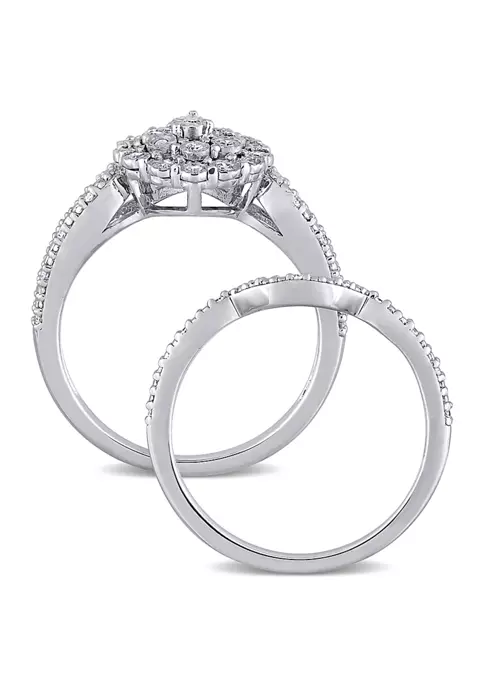 Cheapest ๐งจ 1/4 ct. t.w. Diamond Vintage Engagement Ring Set in Sterling Silver by Belk & Co. ๐ฏ 3 Cheapest ๐งจ 1/4 ct. t.w. Diamond Vintage Engagement Ring Set in Sterling Silver by Belk & Co. ๐ฏ - Image 3
